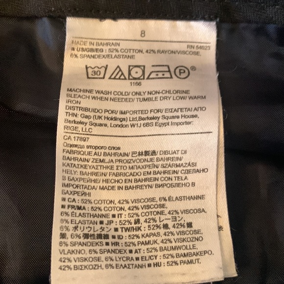 Banana Republic Sloan Fit Patterned Geo Cropped Pants Size 8 - Picture 4 of 6